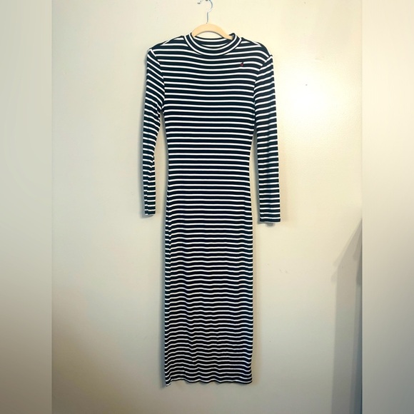 Tracee Ellis Ross Kindness Long Sleeve Dress Flattering Ladybug Bodycon - Picture 1 of 7
